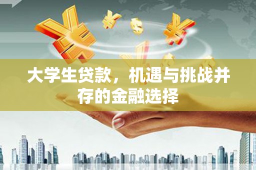 瓯海大学生贷款，机遇与挑战并存的金融选择