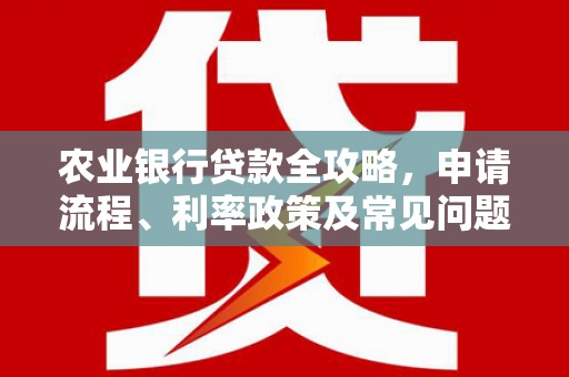 瓯海农业银行贷款全攻略，申请流程、利率政策及常见问题解析