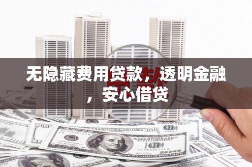 瓯海无隐藏费用贷款，透明金融，安心借贷