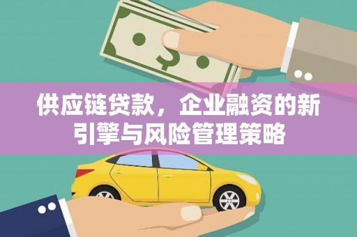 瓯海供应链贷款，企业融资的新引擎与风险管理策略