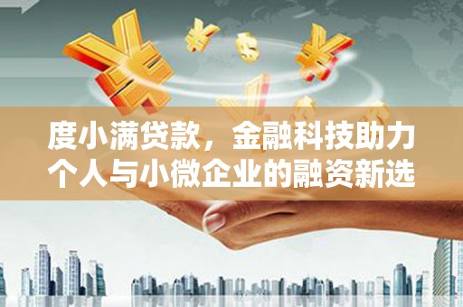 瓯海度小满贷款，金融科技助力个人与小微企业的融资新选择