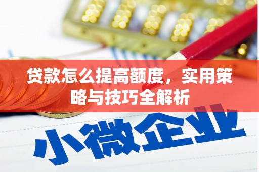 瓯海贷款怎么提高额度，实用策略与技巧全解析