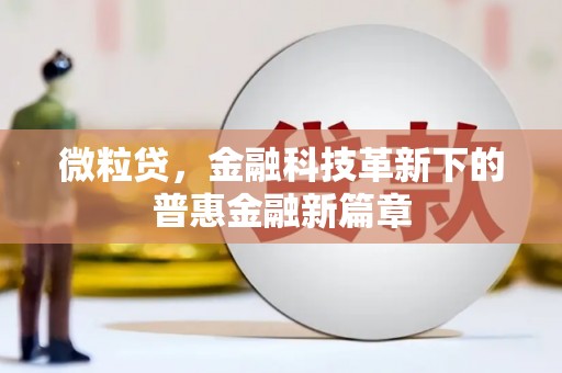 瓯海微粒贷，金融科技革新下的普惠金融新篇章