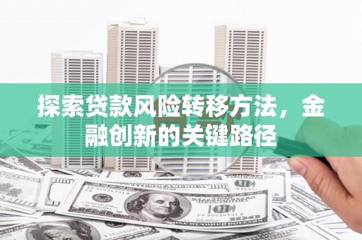 瓯海探索贷款风险转移方法，金融创新的关键路径