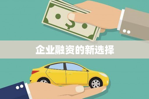 瓯海企业融资的新选择