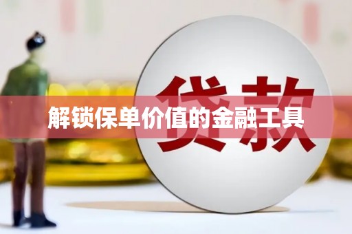 瓯海解锁保单价值的金融工具